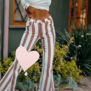 Striped Bell Bottom Flare